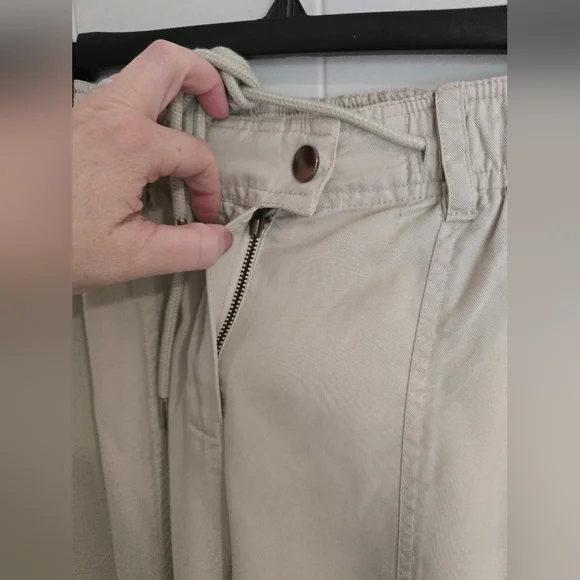 NWT Quince Vintage Wash Tencel Drawstring Cargo Pants - Picture 10 of 13